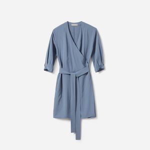 Long Sleeve Mini Wrap Dress
